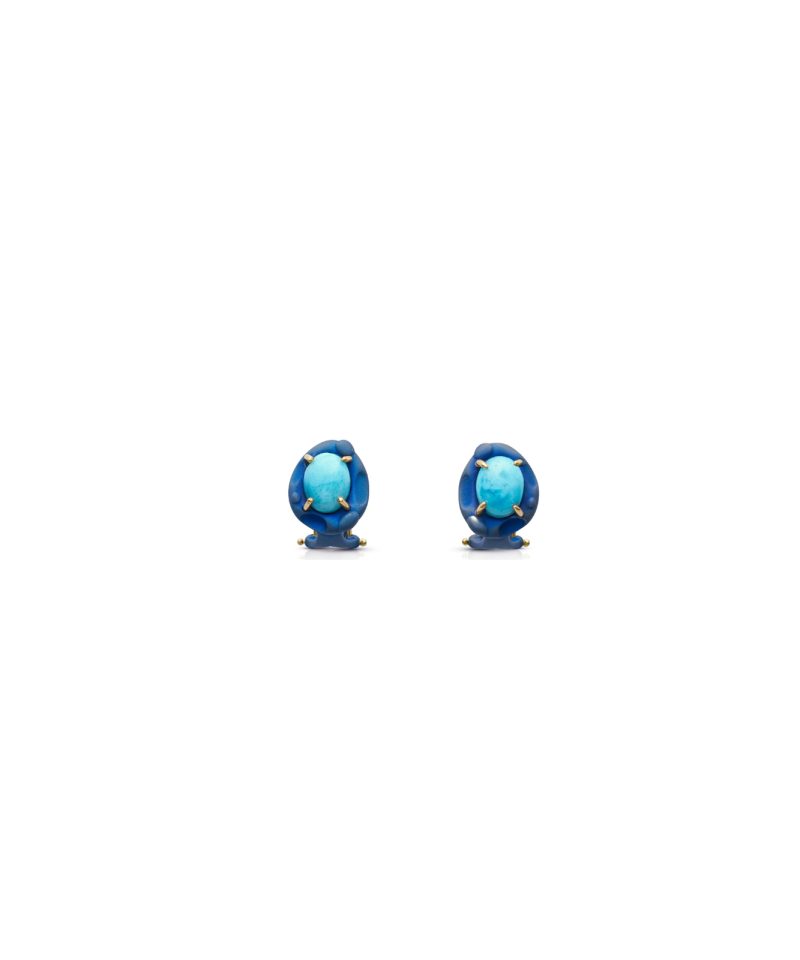 Radiance Nocturnal Blue Larimar Earrings