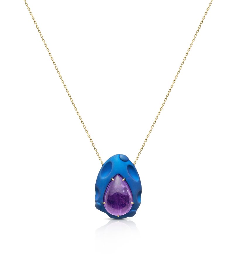 Stellar Nocturnal Blue Amethyst Necklace