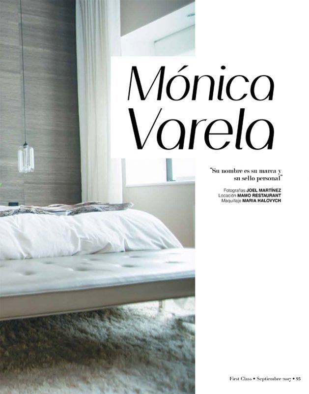 Photo of Monica Varela showcasing beauty and fashion for magazine feature.
