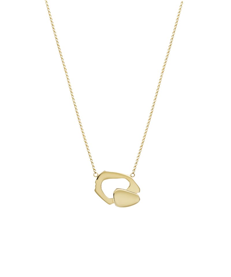 Union Pendant Necklace in 925 sterling silver with 18k gold plating