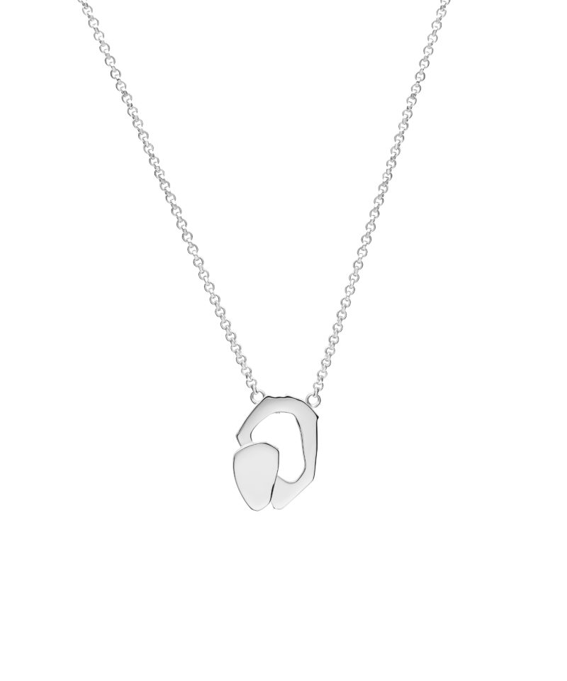 Union Midi Necklace in 925 sterling silver with platinum plating