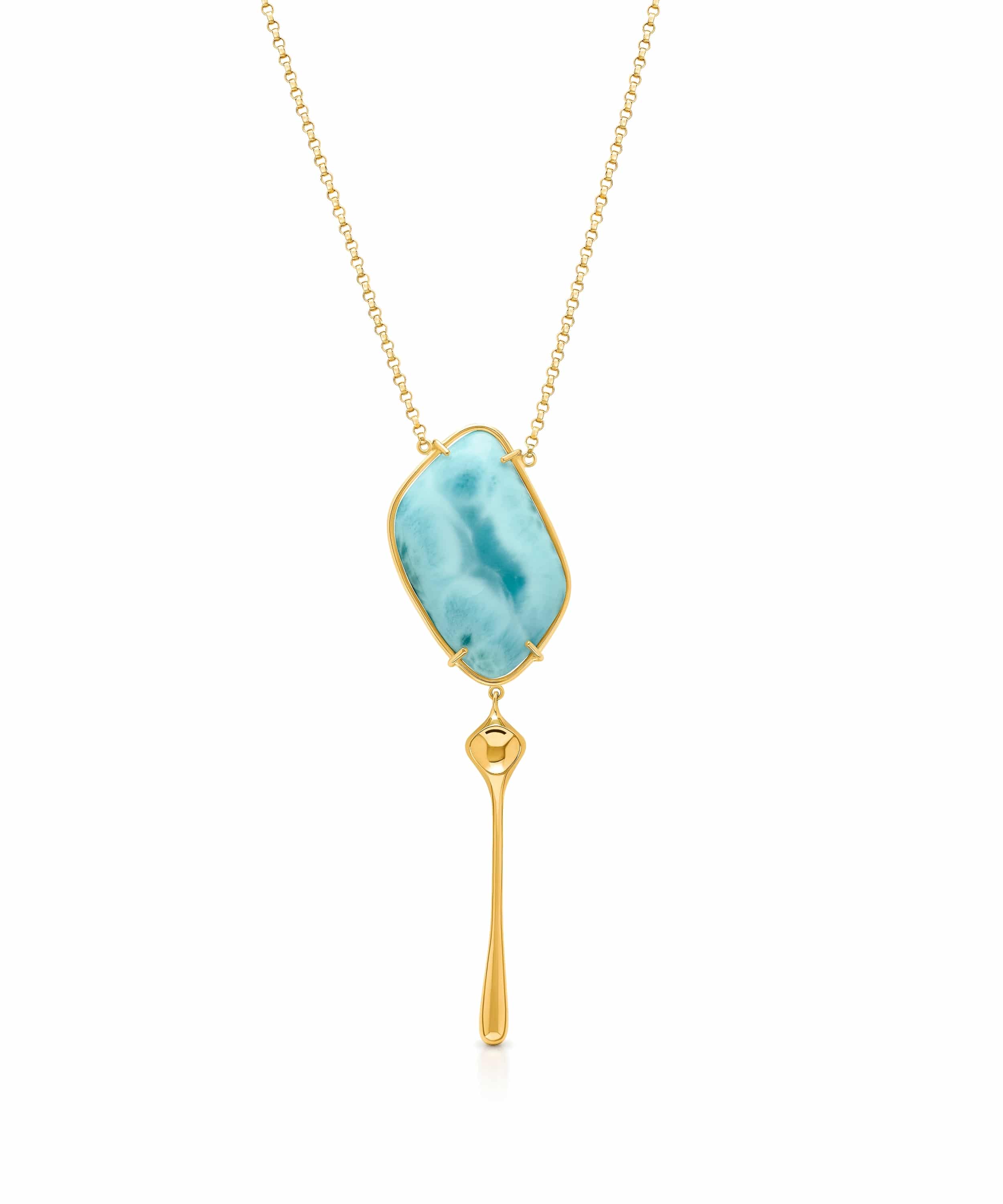 MVFAL-B3-GLA-Golden-Hour-Drop-Pendant-Larimar-Gold Golden Hour Drop Pendant Larimar Gold - Imagen 1