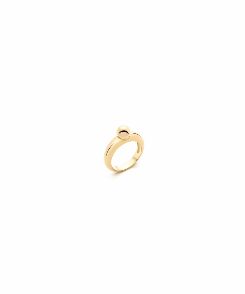 Droplet Ring in 925 sterling silver with 18k gold plating