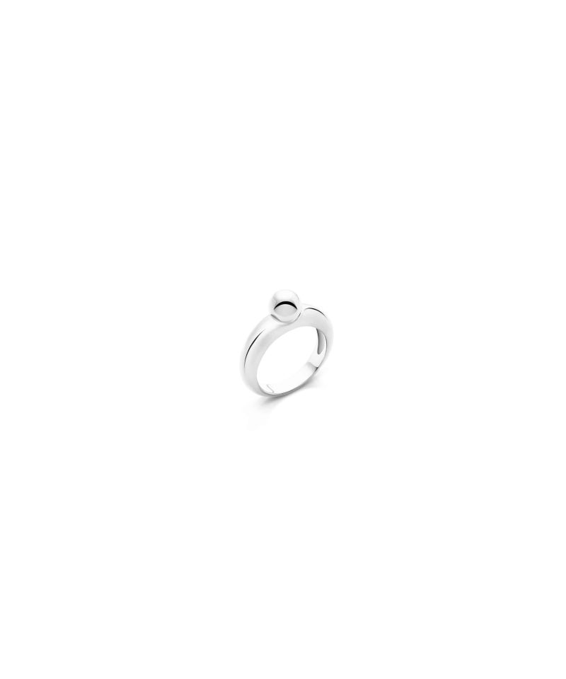 Droplet Ring in 925 sterling silver with platinum plating