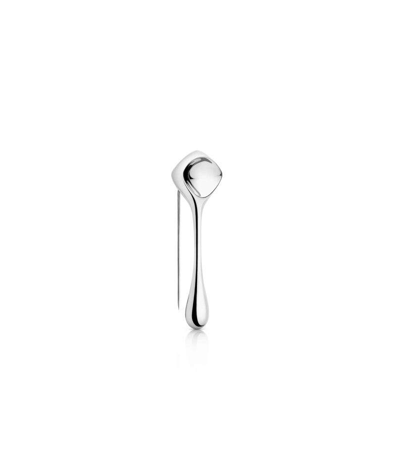 Golden Hour Drop Pin in 925 sterling silver with platinum plating