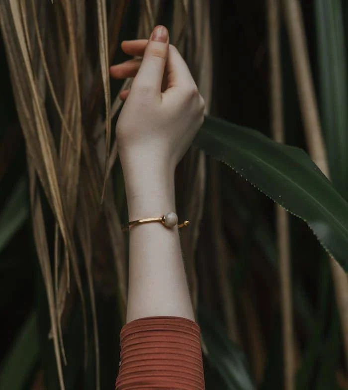 Elegant moonstone cuff jewelry for women.