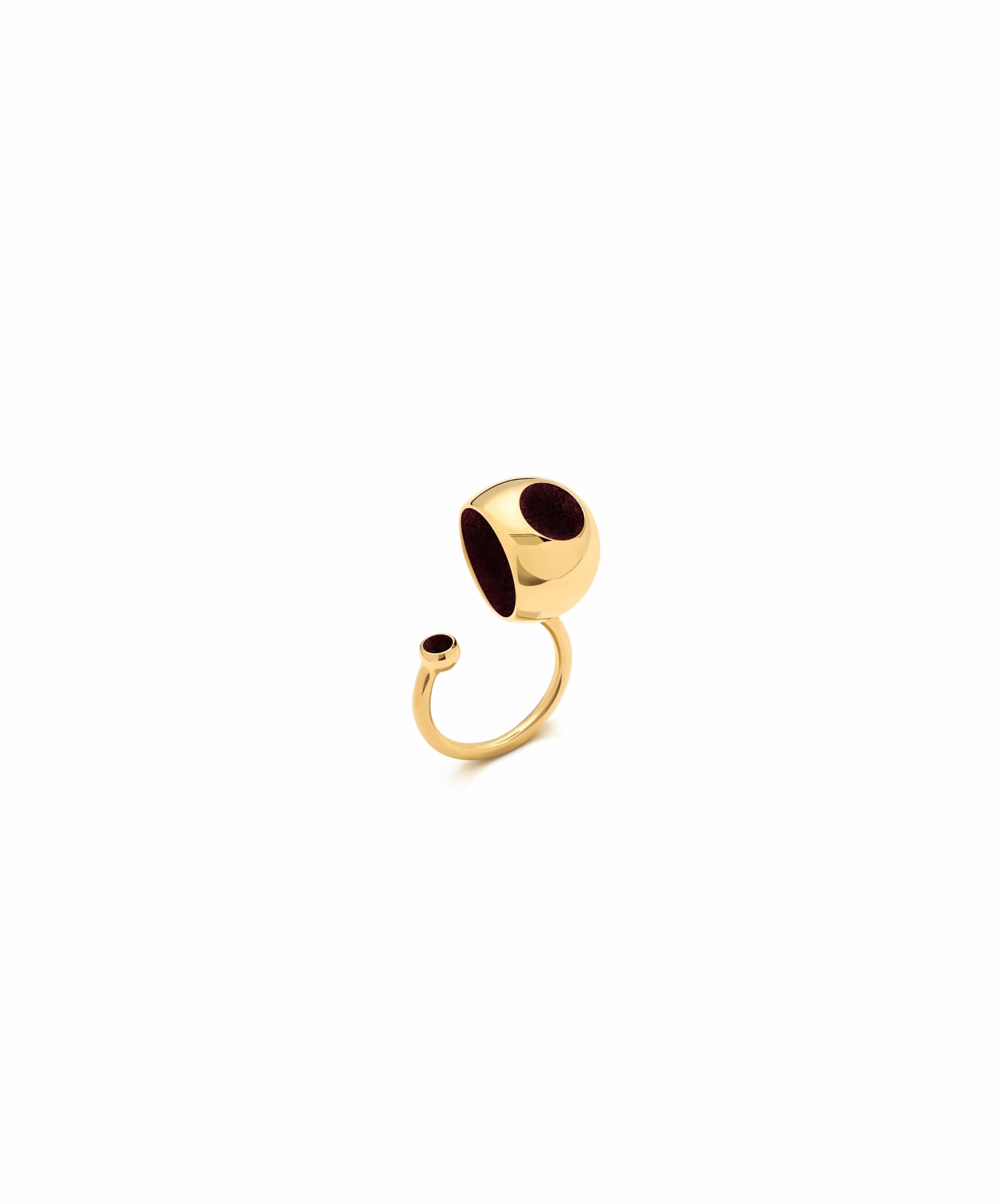 MVHUR-D1-GBB-Sole Ring-Gold Blazzing Burgundy Sole Ring - Image 1