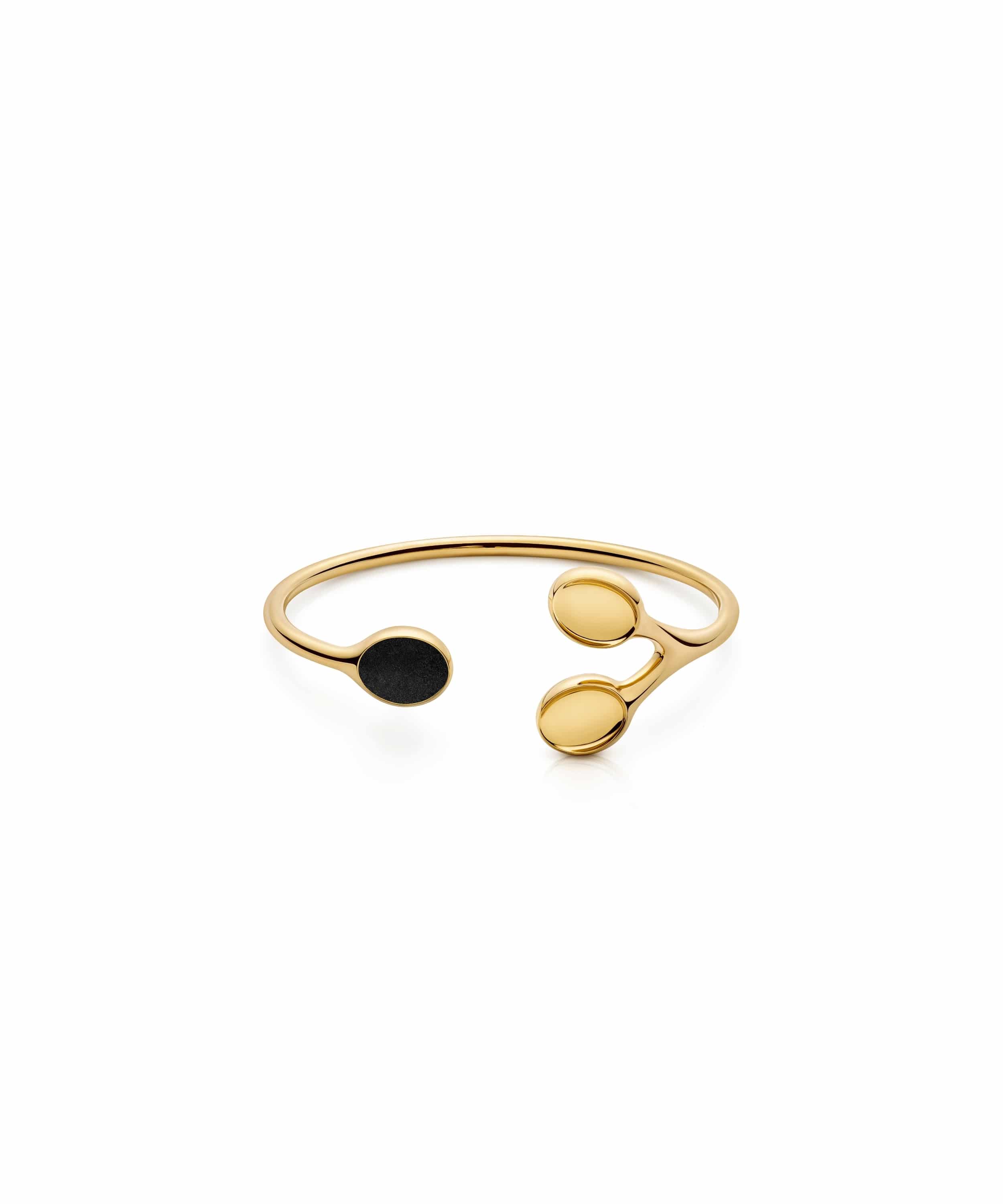 MVIZE-C1-GTB-Beuo-Trilogy-Balance-Bangle-Gold-Throne-Black Trilogy Balance Bangle - Image 1