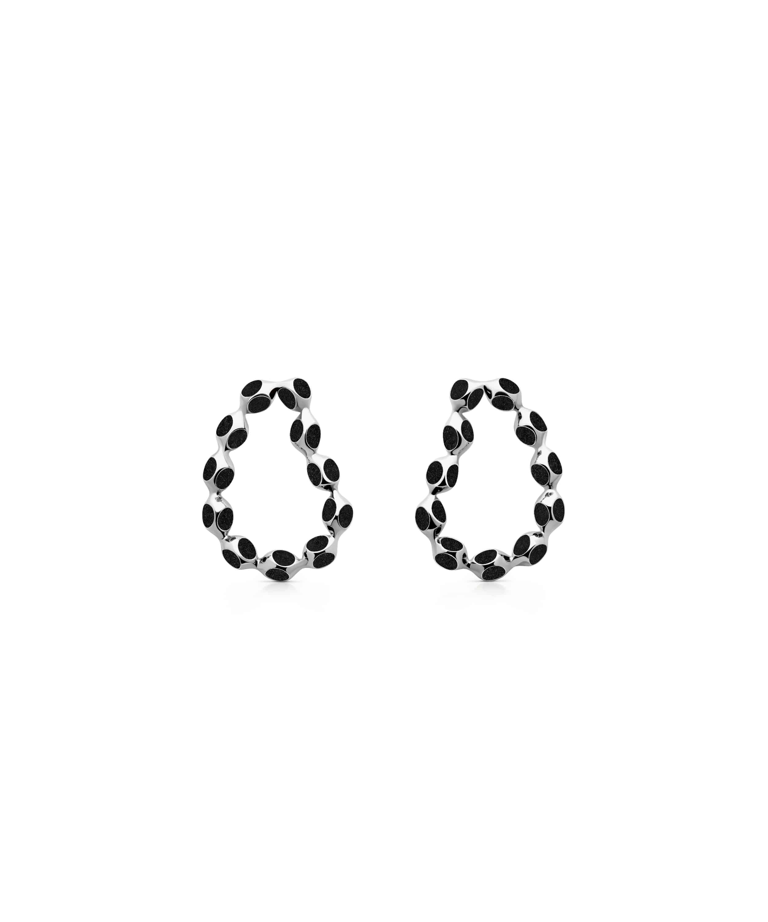 MVNO-A1-STB-Nova Whimsical Earrings-Silver Throne Black Nova Whimsical Earrings - Image 1
