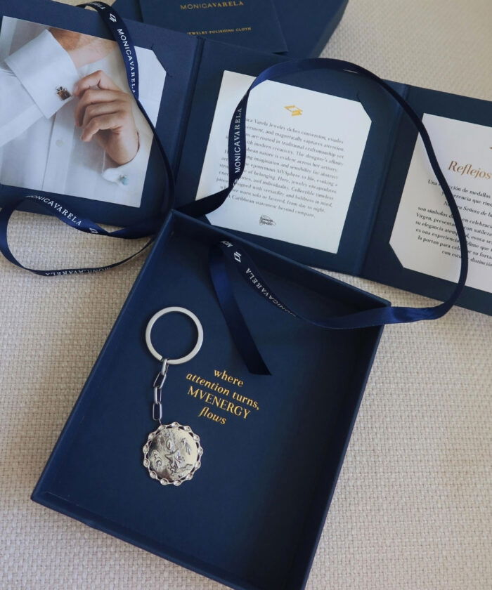 Elegant religious keychain with divine symbolism, perfect as a meaningful accessory or gift.