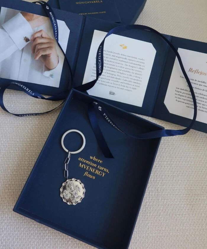 Elegant religious keychain with divine symbolism, perfect as a meaningful accessory or gift.