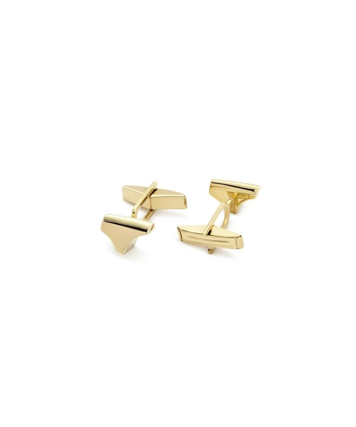 Gold Lord Shiva cufflinks jewelry gift.