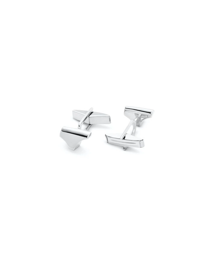 Shiva themed silver cufflinks for men's formal wear.