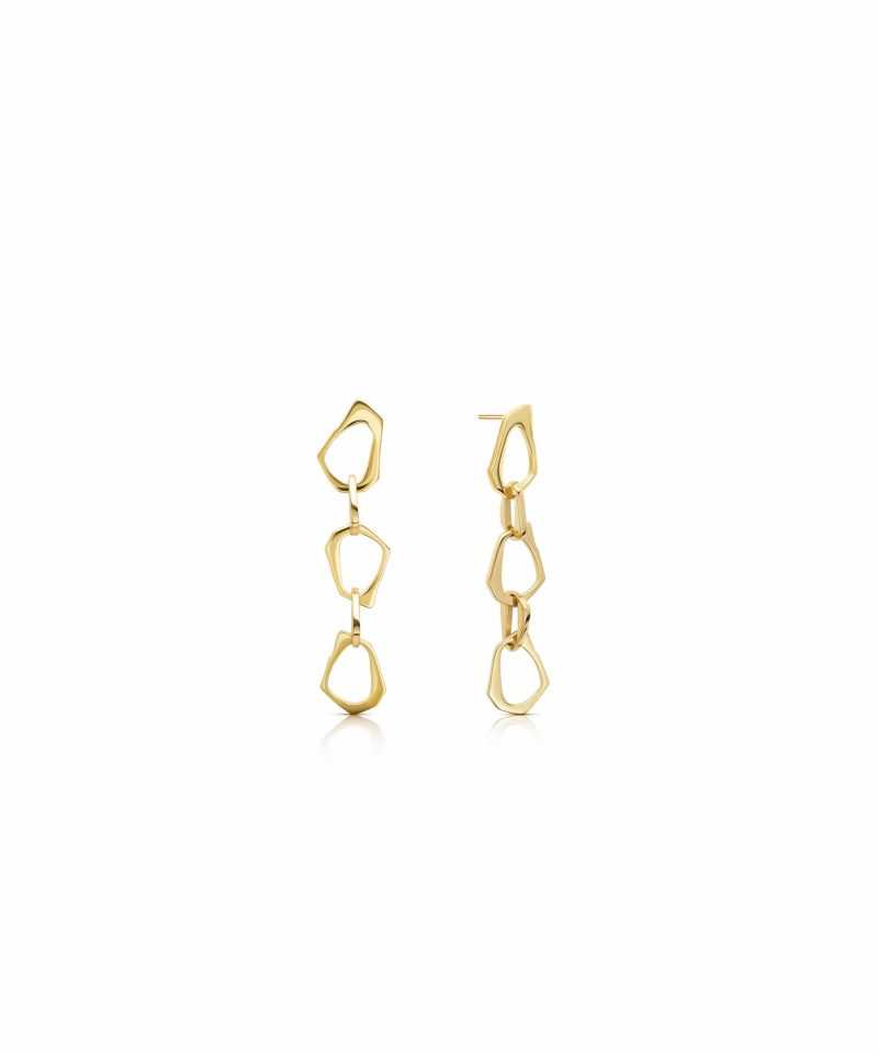 Tribute Earrings in 925 sterling silver with 18k gold plating