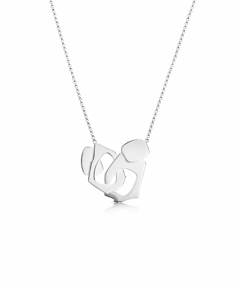 Union Necklace in 925 sterling silver with platinum plating