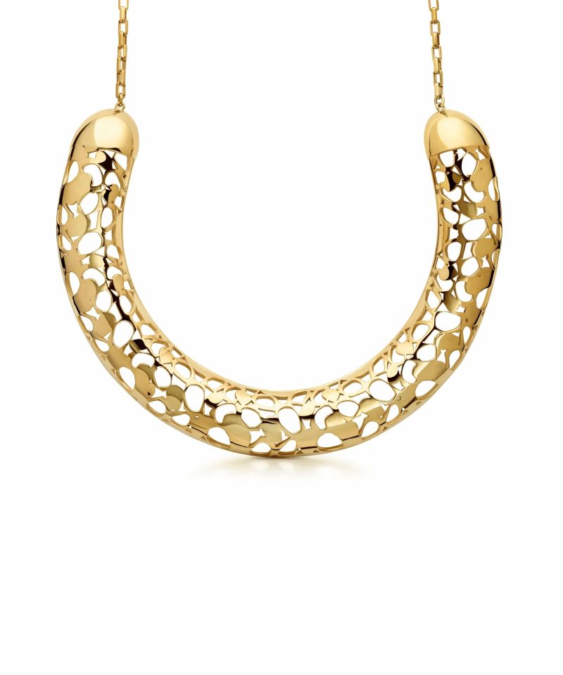 Heritage Choker Necklace in 925 sterling silver with 18k gold plating