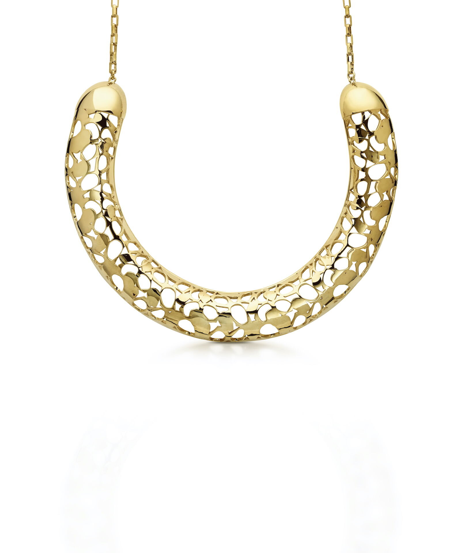 Elegant Gold Heritage Choker Necklace Gorgeous gold heritage choker with intricate openwork design, perfect for stylish formal or casual wear.