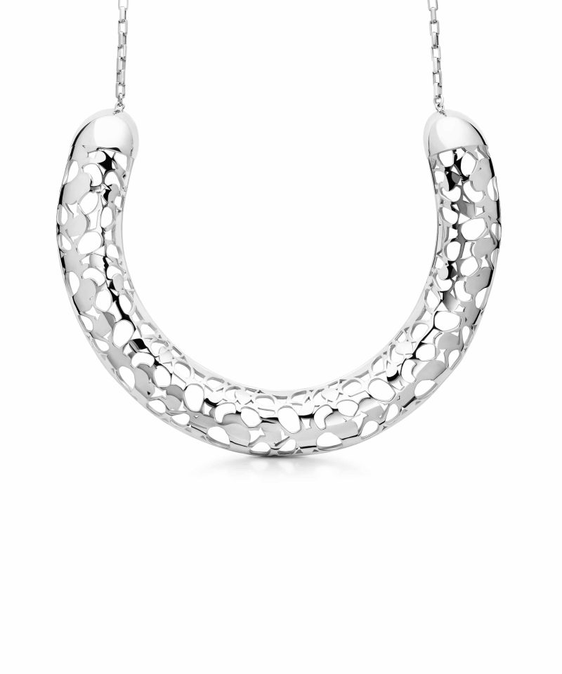 Heritage Choker Necklace in 925 sterling silver with platinum plating