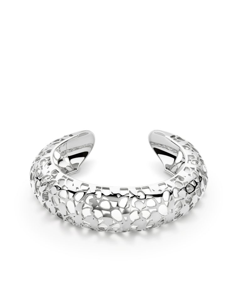 Heritage Cuff in 925 sterling silver with platinum plating
