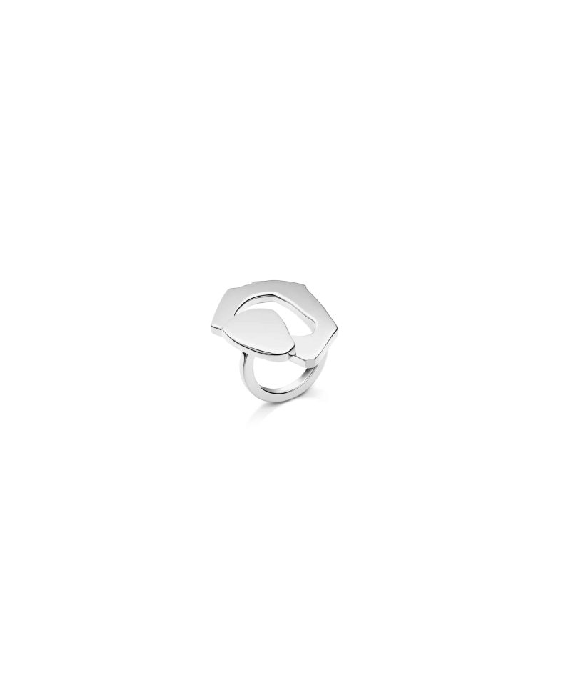 Union Ring in 925 sterling silver with platinum plating