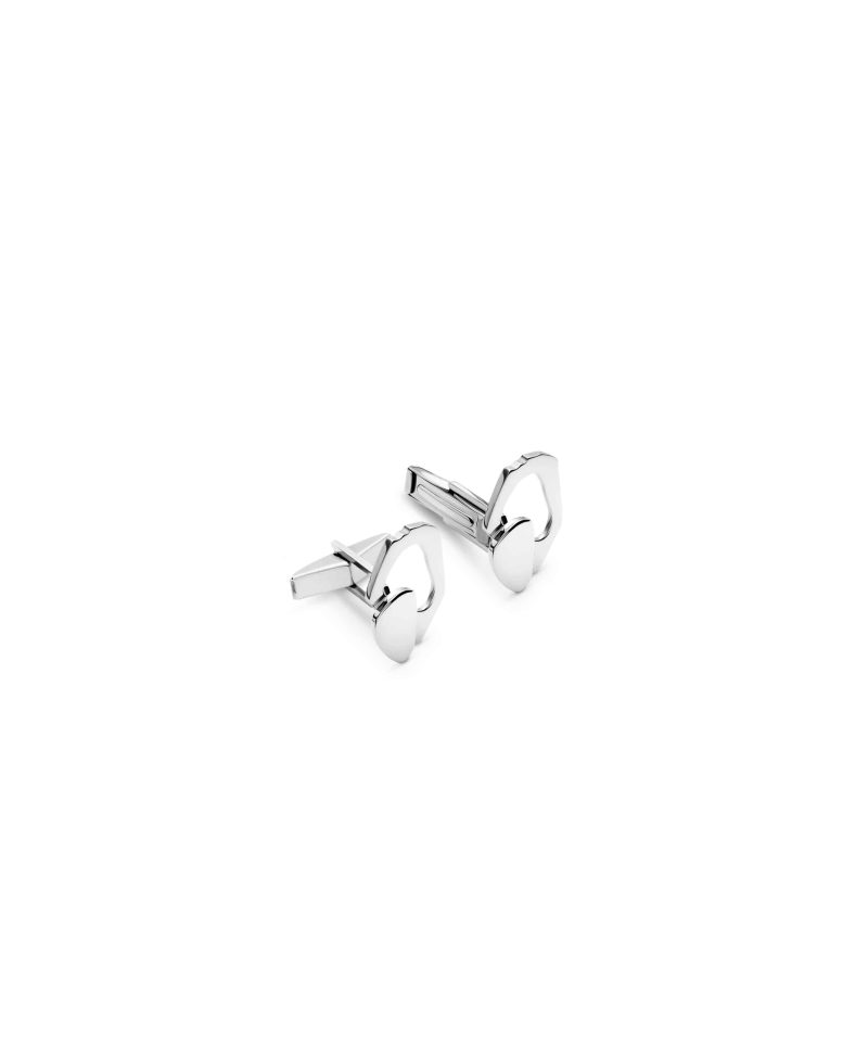 Union Front Cufflink in 925 sterling silver with platinum plating