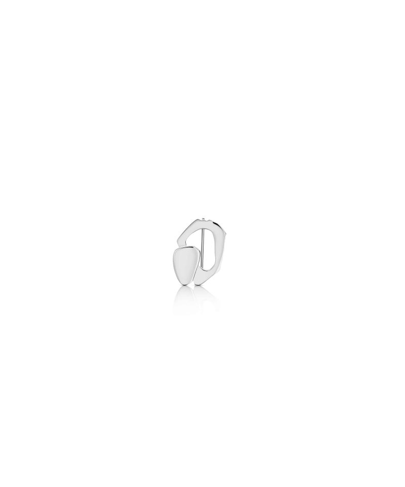 Union Pin in 925 sterling silver with platinum plating