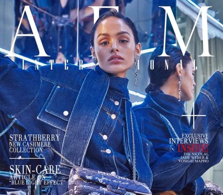 Versatile denim jacket by Strathberry featured on Monica Varela, perfect for fashion-forward looks.