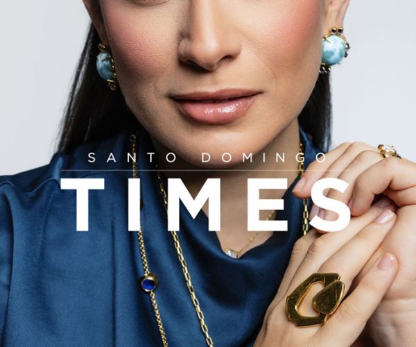 Santo Domingo Times cover featuring Monica Varela jewelry