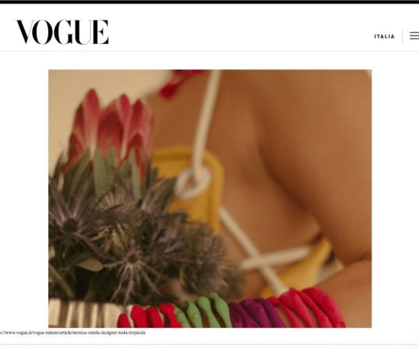 Vogue Italia online feature on Monica Varela jewelry