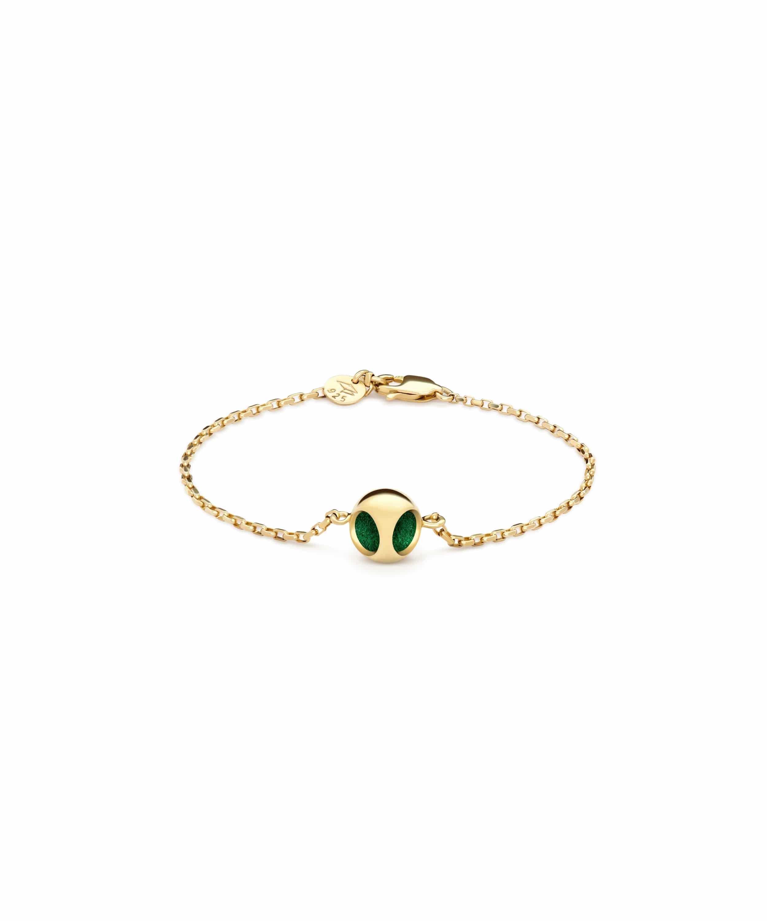monica-varela-minute-capsule-minute-bracelet-18k-micron-plating-jazzy-green-front Minute Bracelet - Image 1
