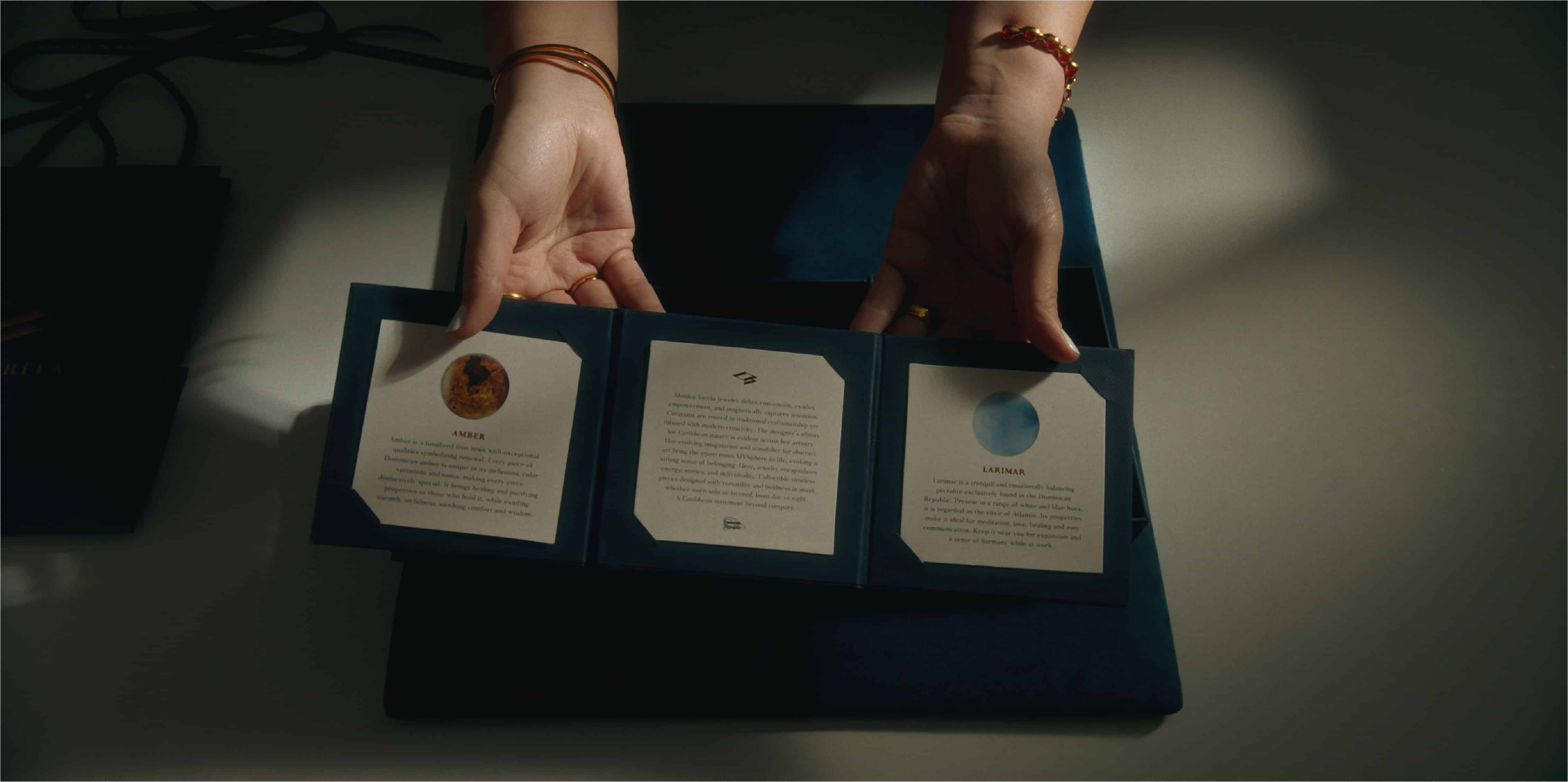 Monica Varela certificates of authenticity printed on minimal paper