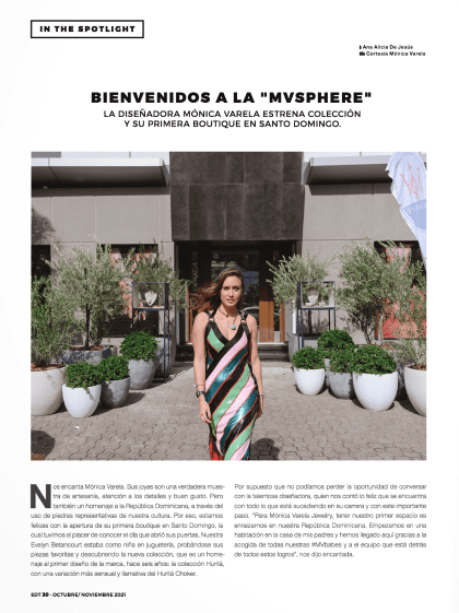 Beautiful Monica Varela showcases her stunning boutique in Santo Domingo.